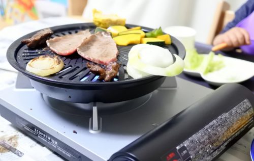 3歳のクリスマス 家焼肉