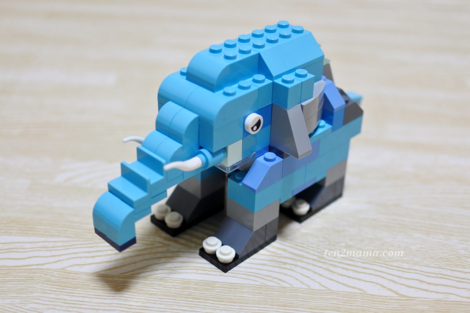 レゴクラシック10696作品例（動物）：ゾウの作り方 てんつままキロク