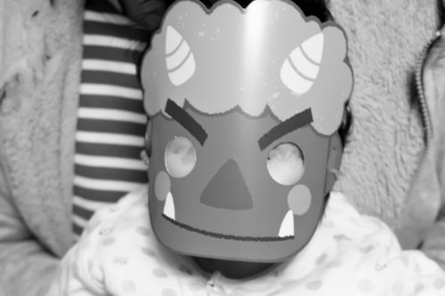 3歳の節分 鬼がこわい 0歳