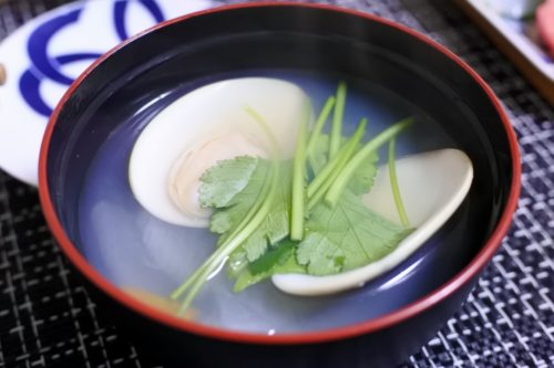 ひな祭り 0歳&3歳 はまぐりのお吸い物