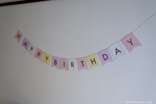 1歳誕生日飾りつけ